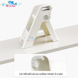 Phần chân giá kê chân cũng được trang bị đế cao su chống trượt với công năng tương tự