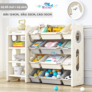 Giá kệ sách cho bé kèm hộc 28 Giá để đồ và kệ có nhiều tầng, nhiều hộc từ thấp đến cao, phù hợp với rất nhiều lứa tuổi khác nhau