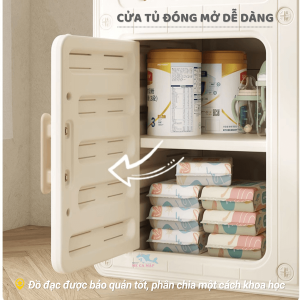 Tủ nhựa quần áo cho bé Pakey đa năng 25 Đồ đạc của bé sẽ được bảo quản trong một không gian riêng và được phân chia một cách khoa học,
