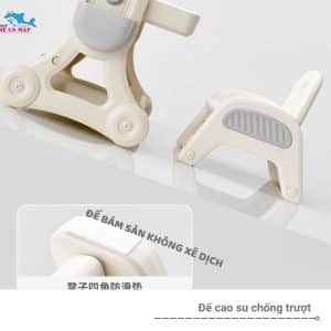 Bộ bàn lego đa năng Pakey 42 Thiết kế 4 điểm chống trượt giúp bám chặt vào bề mặt đất, không bị rơi khi nghiêng bề mặt