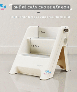 Giá kê chân bảo vệ bé được an toàn, không bị lật và lăn khi đứng trên đó