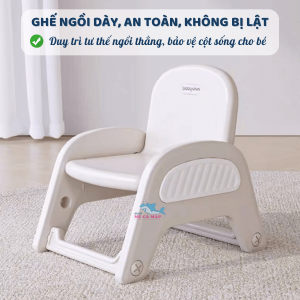 Bảng học cho bé Pakey khủng long 27 Ghế được thiết kế riêng cho bé nhằm cải thiện tư thế ngồi, bảo vệ cột sống và thắt lưng