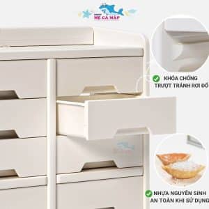 Kệ đồ dạng tủ Pakey E103 cho bé 40 Kệ đồ dạng tủ có ngăn tủ chứa đồ lớn