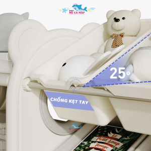 Giá kệ sách cho bé kèm hộc 30 Kệ để đồ Pakey có thiết kế đơn giản, các góc bo tròn nhẵn mịn không gây nguy hiểm cho bé