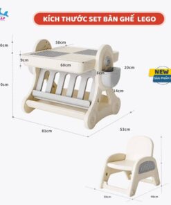 Kích thước tối ưu của bộ bàn lego đa năng