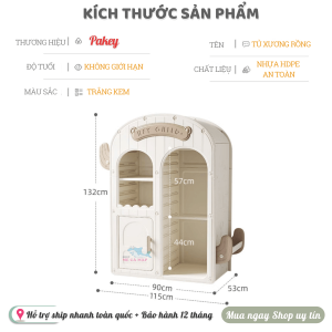 Tủ nhựa quần áo cho bé Pakey đa năng 26 Tủ nhựa quần áo Pakey 3 tầng là sản phẩm vô cùng hữu ích đối với các gia đình có trẻ nhỏ
