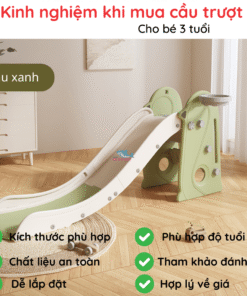 Cầu trượt cho bé Pakey chim cánh cụt 36 Cầu trượt cho bé có thiết kế đế chống trượt đảm bảo an toàn tuyệt đối với trẻ