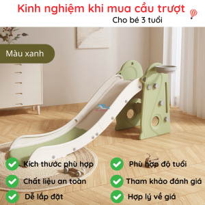 Cầu trượt cho bé Pakey chim cánh cụt 36 Cầu trượt cho bé có thiết kế đế chống trượt đảm bảo an toàn tuyệt đối với trẻ
