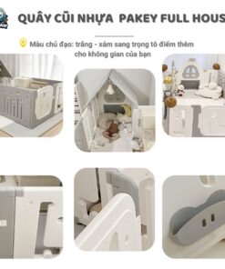 Quây nhựa cao cấp cho bé Pakey Full House 48 quay cui nhua cho be full house 1