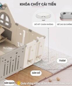 Quây nhựa cao cấp cho bé Pakey Full House 50 quay cui nhua cho be full house 13