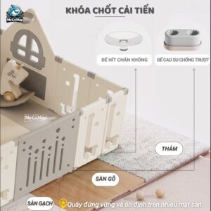 Quây nhựa cao cấp cho bé Pakey Full House 50 quay cui nhua cho be full house 13