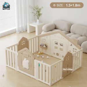 Quây nhựa cao cấp Pakey Happy House 65 quây cũi nhựa cho bé cao cáp Pakey Happy house