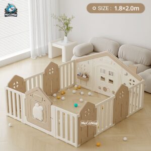 Quây nhựa cao cấp Pakey Happy House 66 quây cũi nhựa cho bé cao cáp Pakey Happy house