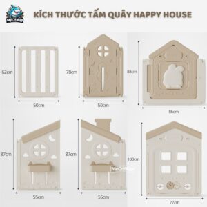 Quây nhựa cao cấp Pakey Happy House 54 quay cui nhua cho be full house 40