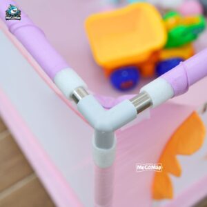 Quây cũi vải Pakey K1 màu hồng 12 quay cui vai cho be K1 mau hong 2