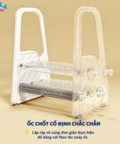 Thang kê chân cho bé F041 26 Giá kê chân dạng bậc thang cho bé được thiết kế với tính linh hoạt cao và lắp đặt dễ dàng