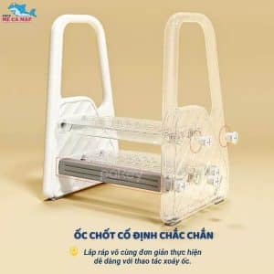 Thang kê chân cho bé F041 26 Giá kê chân dạng bậc thang cho bé được thiết kế với tính linh hoạt cao và lắp đặt dễ dàng