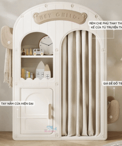 Độ sâu của tủ là 50cm cho phép bạn bố trí được nhiều đồ hơn và bố trí được nhiều đồ cồng kềnh