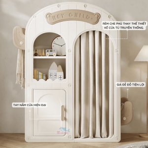 Tủ nhựa quần áo cho bé Pakey đa năng 32 Độ sâu của tủ là 50cm cho phép bạn bố trí được nhiều đồ hơn và bố trí được nhiều đồ cồng kềnh