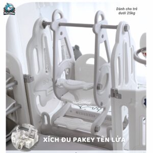 Bộ quây cũi nhựa cho bé Pakey tên lửa full tiện ích