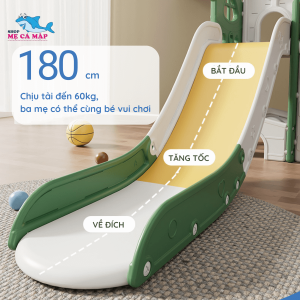 Cầu trượt liên hoàn cho bé Pakey CS03 29 Các chi tiết cầu trượt liên hoàn được thiết kế tỉ mỉ, bo cong ở các góc, bề mặt láng mịn để tránh gây nguy hiểm cho bé