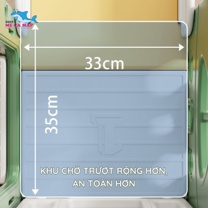 Cầu trượt liên hoàn cho bé Pakey CS03 30 Bộ cầu trượt có 3 gam màu vô cùng sinh động, phù hợp với các bé từ 1- 5 tuổi