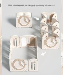 Quây cũi nhựa gấp gọn Pakey Moon House 47 quay moon house gap gon 1