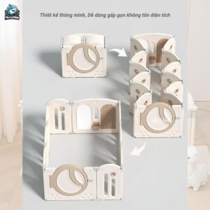 Quây cũi nhựa gấp gọn Pakey Moon House 47 quay moon house gap gon 1