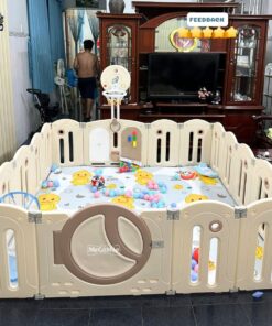 Quây cũi nhựa gấp gọn Pakey Moon House 62 quay moon house gap gon 10