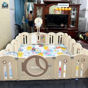 Quây cũi nhựa gấp gọn Pakey Moon House 62 quay moon house gap gon 10