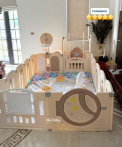 Quây cũi nhựa gấp gọn Pakey Moon House 61 quay moon house gap gon 12