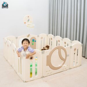Quây cũi nhựa gấp gọn Pakey Moon House 57 quay moon house gap gon 14