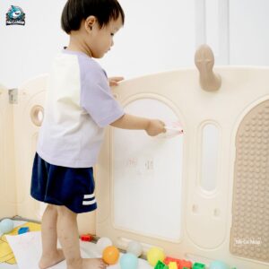 Quây cũi nhựa gấp gọn Pakey Moon House 59 quay moon house gap gon 16