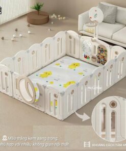 Quây cũi nhựa gấp gọn Pakey Moon House 46 quay moon house gap gon 2