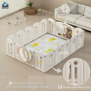 Quây cũi nhựa gấp gọn Pakey Moon House 46 quay moon house gap gon 2