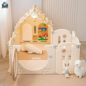 Quây cũi nhựa gấp gọn Pakey Moon House 64 quay moon house gap gon 20