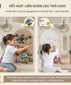 Quây cũi nhựa gấp gọn Pakey Moon House 49 quay moon house gap gon 24