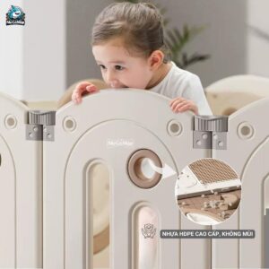 Quây cũi nhựa gấp gọn Pakey Moon House 52 quay moon house gap gon 3