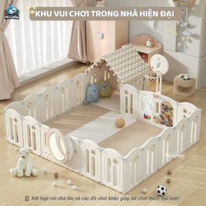 Quây cũi nhựa gấp gọn Pakey Moon House 45 quay moon house gap gon 4