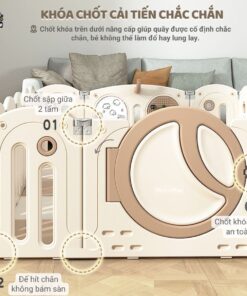 Quây cũi nhựa gấp gọn Pakey Moon House 53 quay moon house gap gon 5