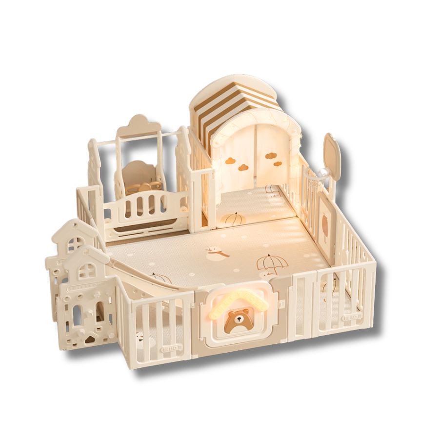 Quây cũi liên hoàn Pakey Gấu Mặt Trăng 5,6,7 tiện ích