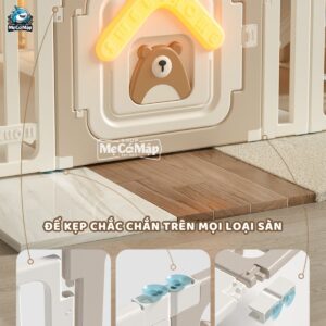 Quây cũi liên hoàn Pakey Gấu Mặt Trăng 5,6,7 tiện ích 63 quay nhua cho be da nang pakey gau mat trang 1