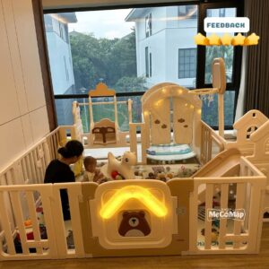 Quây cũi liên hoàn Pakey Gấu Mặt Trăng 5,6,7 tiện ích 77 quay nhua cho be da nang pakey gau mat trang 16