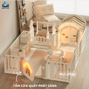 Quây cũi liên hoàn Pakey Gấu Mặt Trăng 5,6,7 tiện ích 61 quay nhua cho be da nang pakey gau mat trang 6