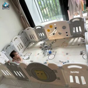 Quây cũi nhựa gấp gọn Pakey Gấu cao cấp 38 quay nhua cho be gap gon pakey gau cao cap 11