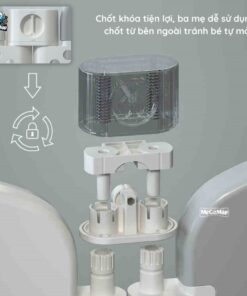 Quây cũi nhựa gấp gọn Pakey Gấu cao cấp 31 quay nhua cho be gap gon pakey gau cao cap 4