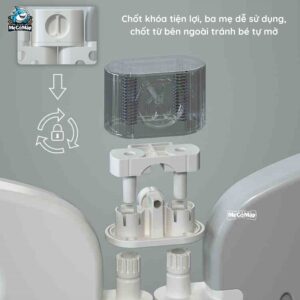 Quây cũi nhựa gấp gọn Pakey Gấu cao cấp 31 quay nhua cho be gap gon pakey gau cao cap 4