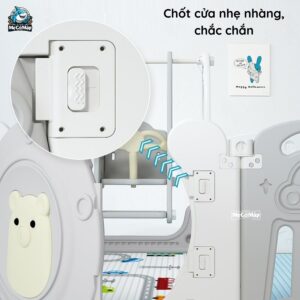 Quây cũi nhựa gấp gọn Pakey Gấu cao cấp 32 quay nhua cho be gap gon pakey gau cao cap 5