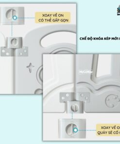 Quây cũi nhựa gấp gọn Pakey Gấu cao cấp 33 quay nhua cho be gap gon pakey gau cao cap 8