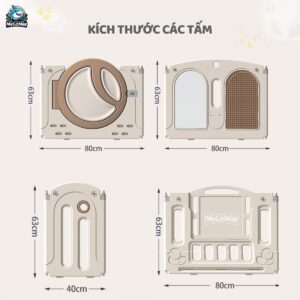 Quây cũi nhựa đa năng Pakey Moon House